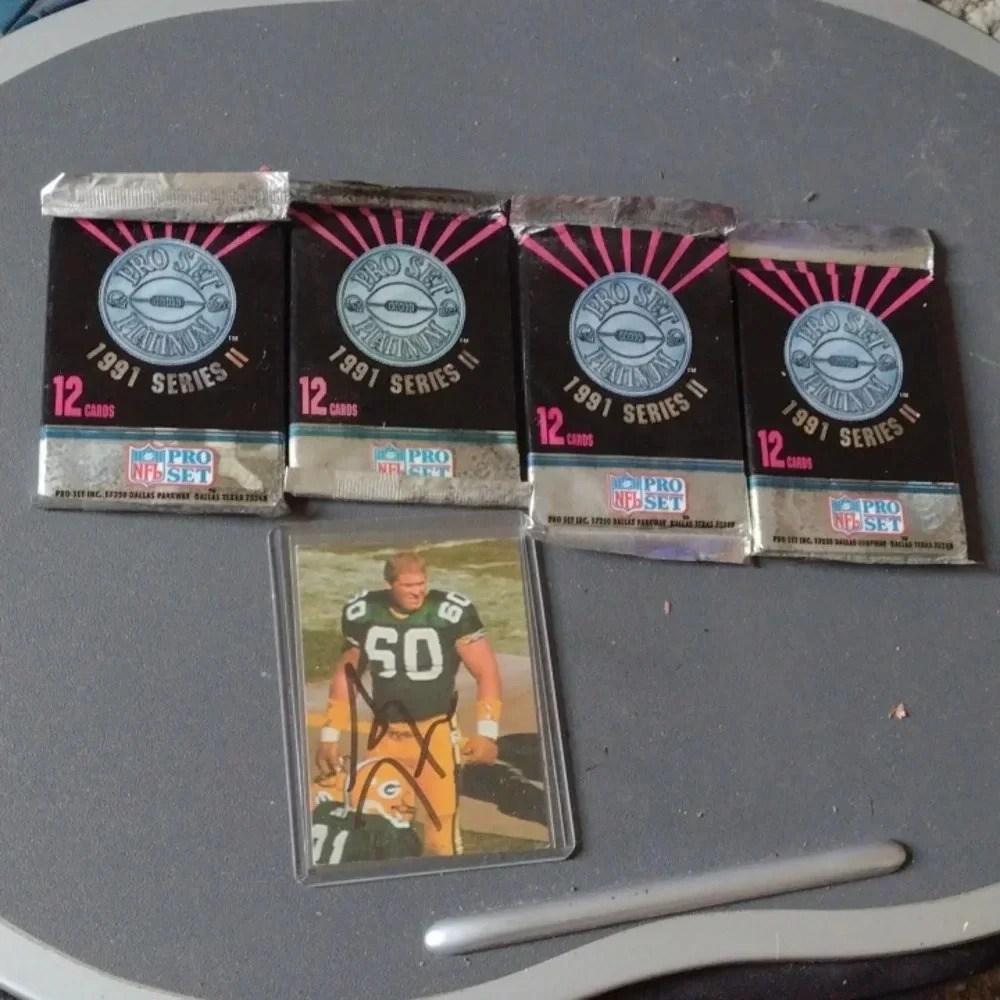 Autographed Football card and wax Packs